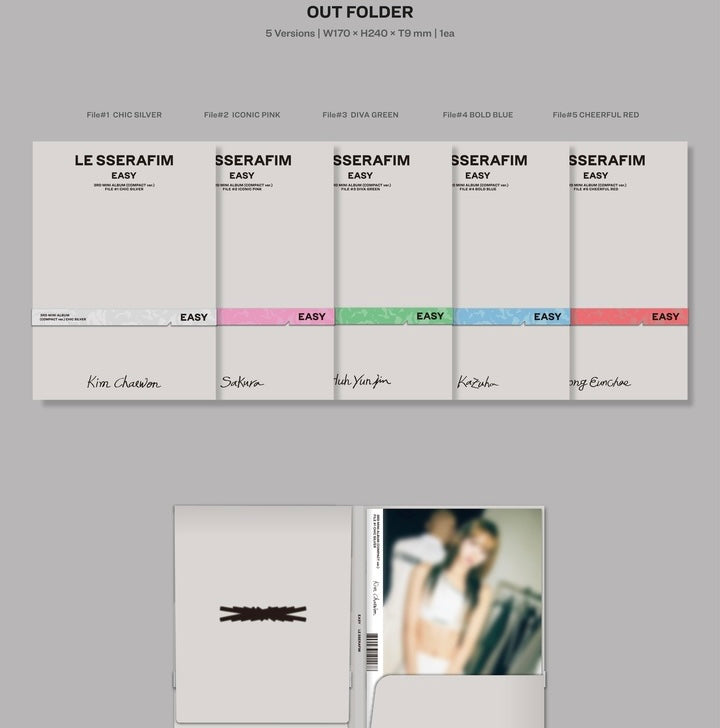 LE SSERAFIM - 3RD MINI ALBUM [EASY] (COMPACT VER.) (5 VERSIONS)