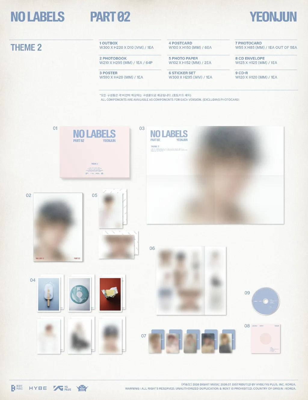 YEONJUN (TXT) - NO LABELS: PART 02 (3 VERSIONS)