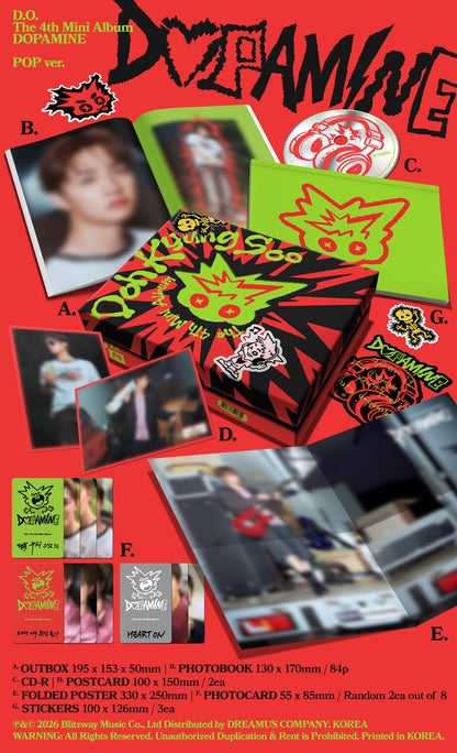 (PRE-ORDER) D.O. - 4TH MINI ALBUM [DOPAMINE] (POP VER.)