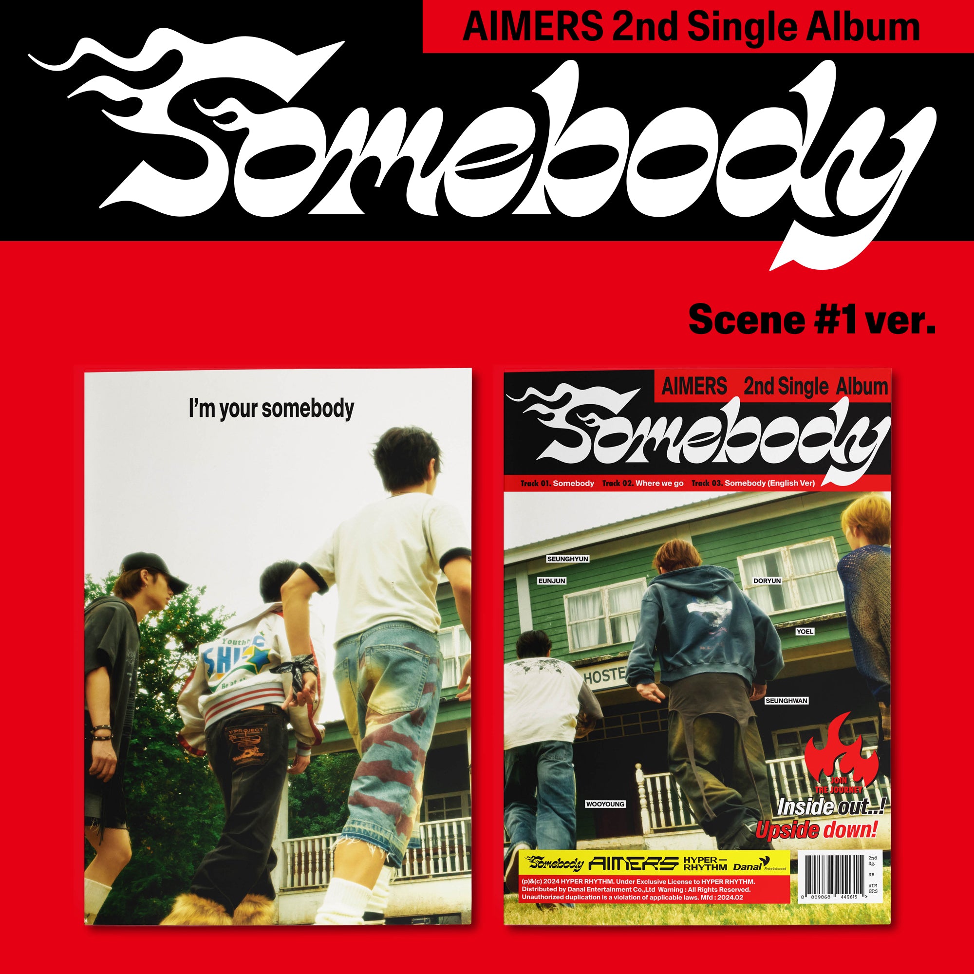 AIMERS - 2ND SINGLE [SOMEBODY] (2 VERSIONS) - LightUpK