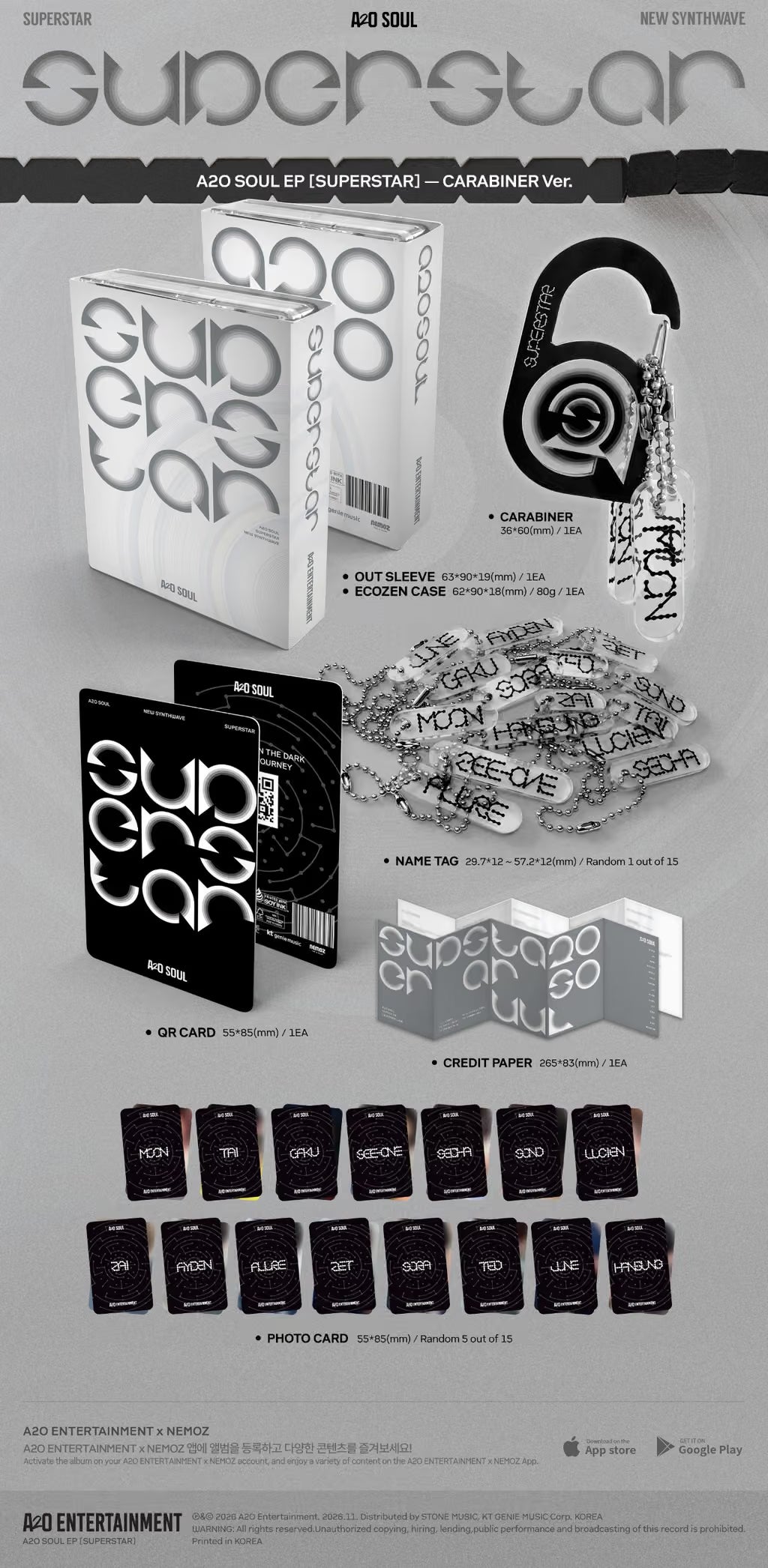 (PRE-ORDER) A2O SOUL - EP [SUPERSTAR] (CARABINER VER.)