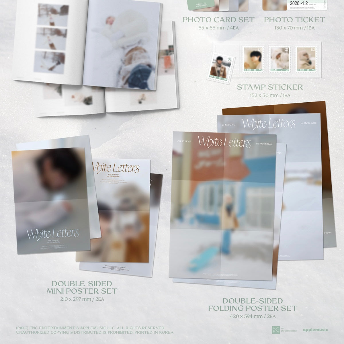 CHUEI LI YU - 1ST PHOTO BOOK [WHITE LETTERS] (2 VERSIONS) – LightUpK