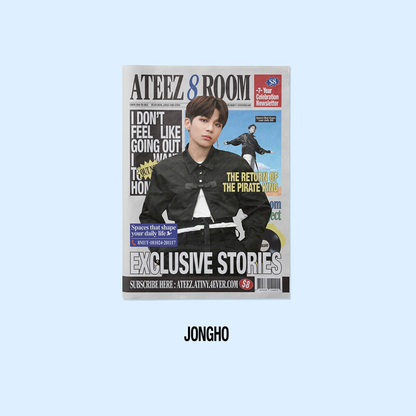 (PRE-ORDER) ATEEZ - 8ROOM POP-UP OFFICIAL MERCH - 7-YEAR CELEBRATION NEWSLETTER (8 VERSIONS) - LightUpK