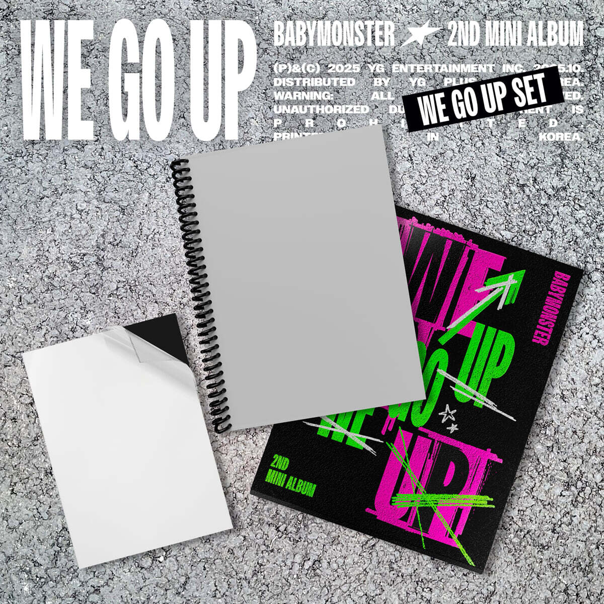 (PRE-ORDER) BABYMONSTER - WE GO UP (3 VERSIONS) - LightUpK