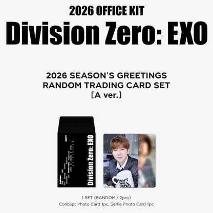 (PRE-ORDER) EXO - RANDOM TRADING CARD [2026 SEASON'S GREETINGS MD (2 VERSIONS) - LightUpK