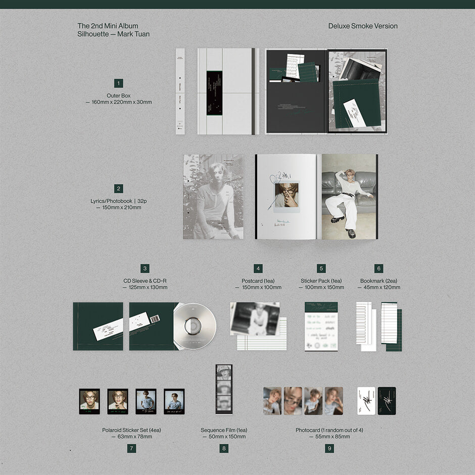 (PRE-ORDER) MARK TUAN - SILHOUETTE (DELUXE VERSION) (2 VERSIONS) - LightUpK