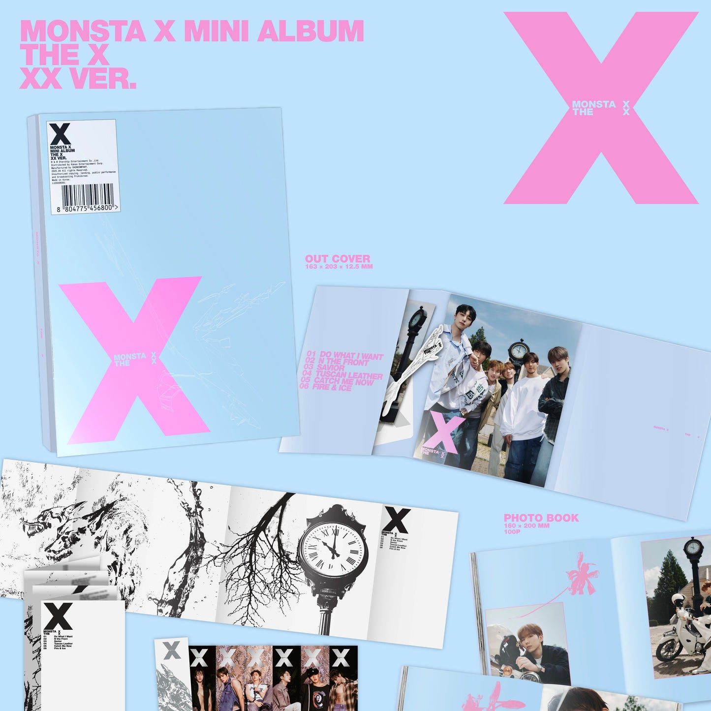 (PRE-ORDER) MONSTA X - THE X (4 VERSIONS) RANDOM - LightUpK