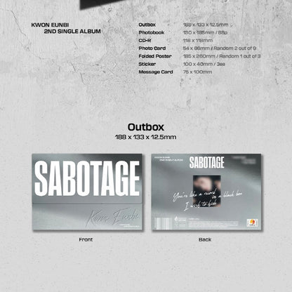 KWON EUNBI - 2EME ALBUM [SABOTAGE]