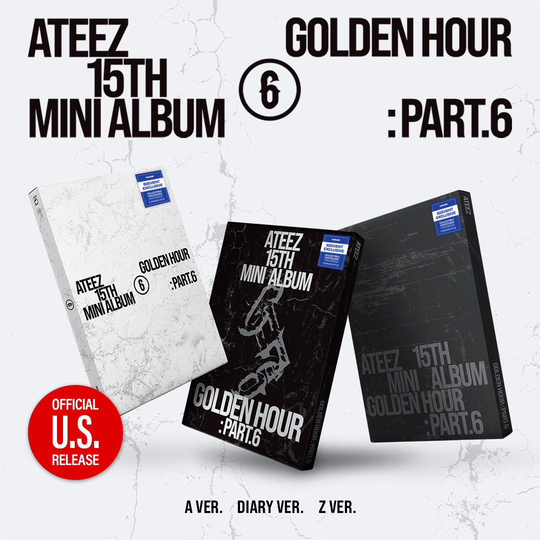 (PRE-ORDER) [hello82] [82EVENT EXCLUSIVE] ATEEZ - GOLDEN HOUR : PART.6 (3 VERSIONS)