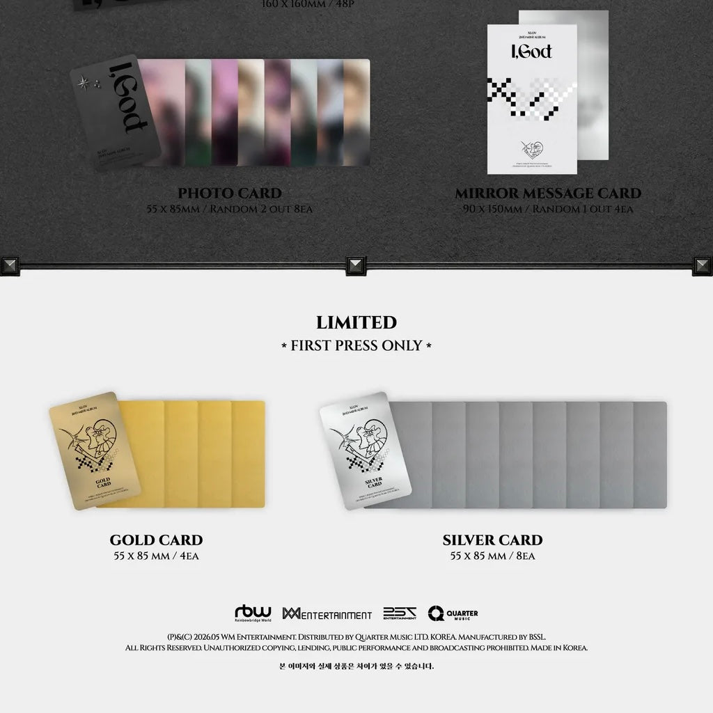 XLOV - 2ND MINI ALBUM [I,GOD] (4 VERSIONS)
