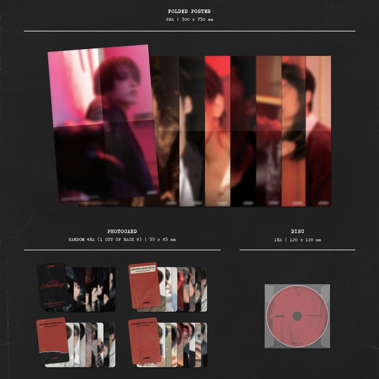 (PRE-ORDER) ATEEZ - 12TH MINI ALBUM [GOLDEN HOUR : PART.3 IN YOUR FANTASY EDITION] (LIMITED)] - LightUpK