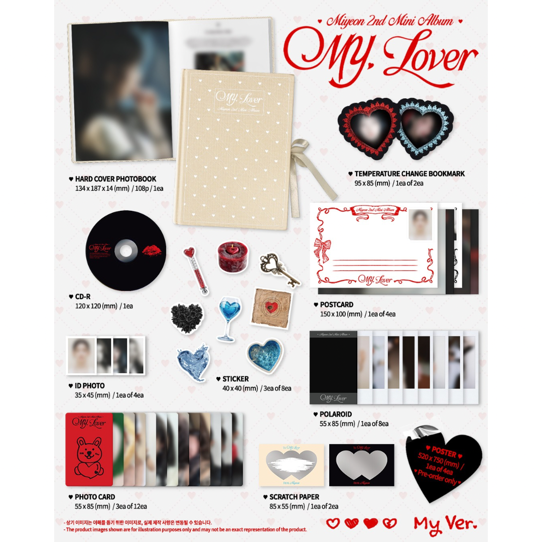 (PRE-ORDER) MIYEON - 2ND MINI ALBUM [MY, LOVER] (2 VERSIONS) RANDOM - LightUpK