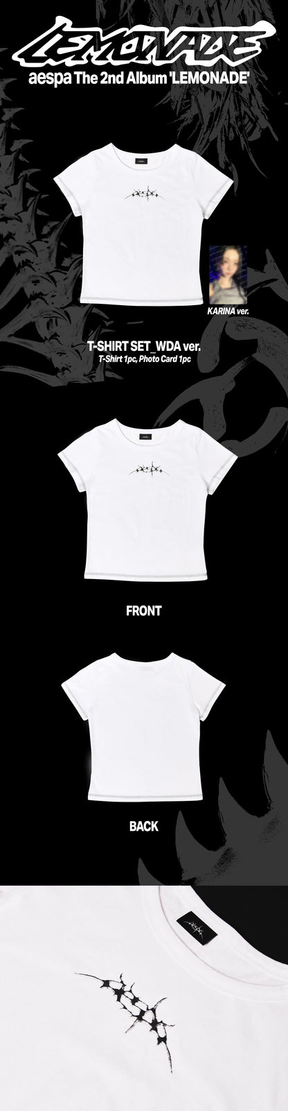 (PRE-ORDER) AESPA - T-SHIRT (WDA ver.) / 2026 aespa WEEK - MAKE IT LEMONADE OFFICIAL MD (4 VERSIONS)