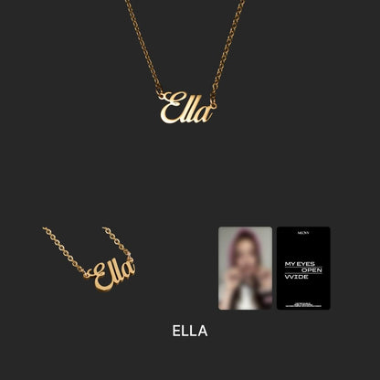 MEOVV - NAME PLATE NECKLACE [MEOVV] (6 VERSIONS) - LightUpK