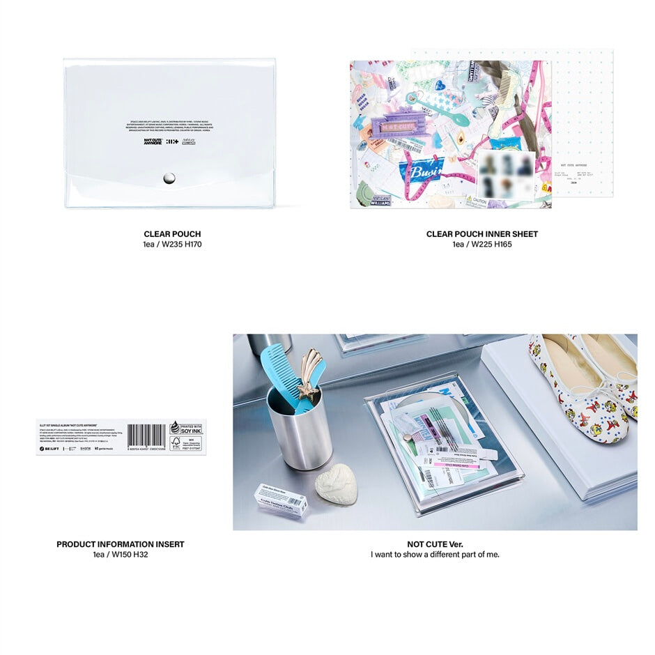 (PRE-ORDER) ILLIT - 1ST SINGLE ALBUM [NOT CUTE ANYMORE] (2 VERSIONS) RANDOM - LightUpK