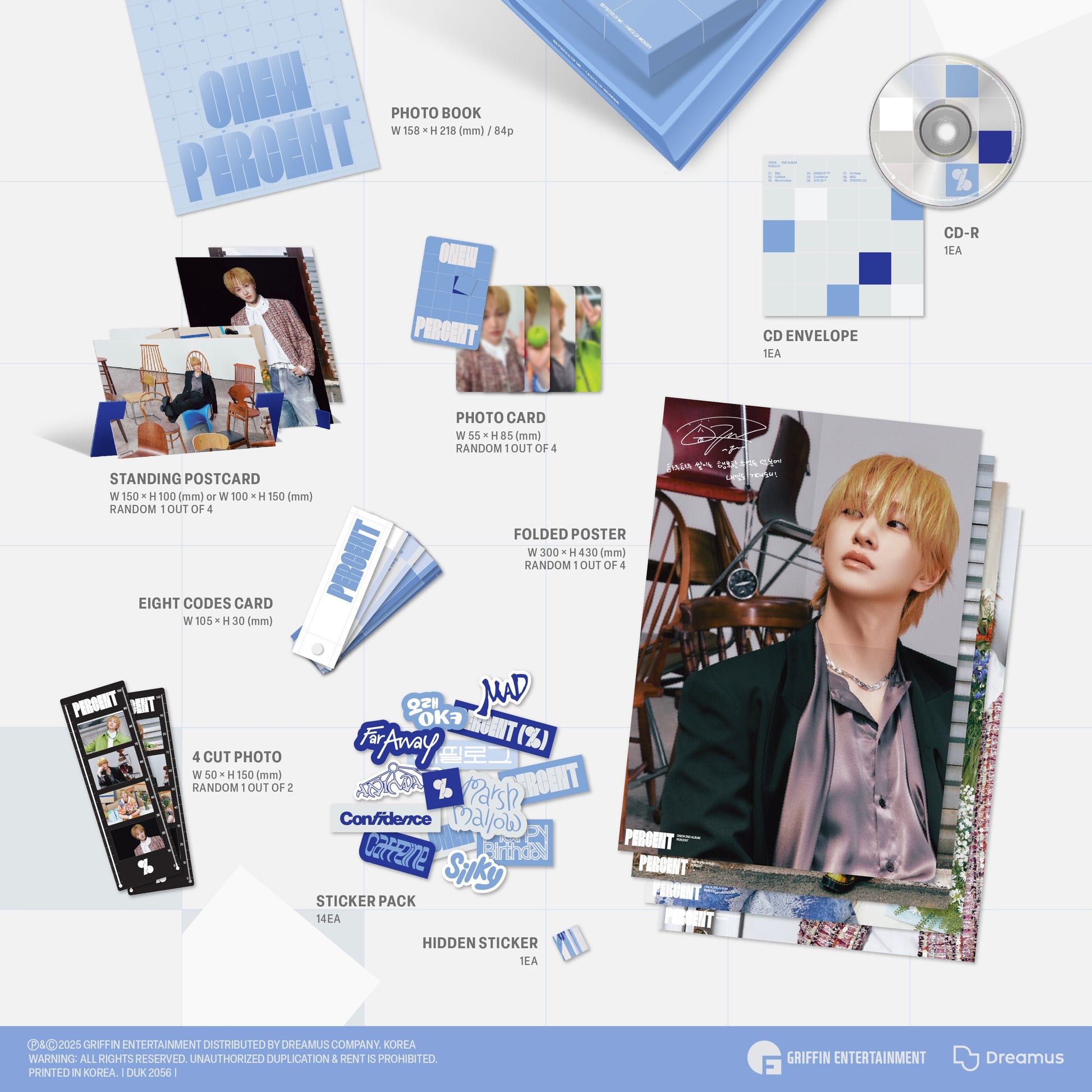 ONEW - 2ND ALBUM [PERCENT] (PHOTOBOOK VER.) (2 VERSIONS) - LightUpK