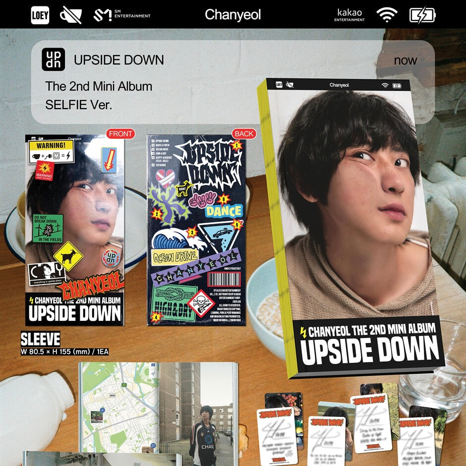 (PRE-ORDER) CHANYEOL - 2ND MINI ALBUM [UPSIDE DOWN] (SELFIE VER.) - LightUpK