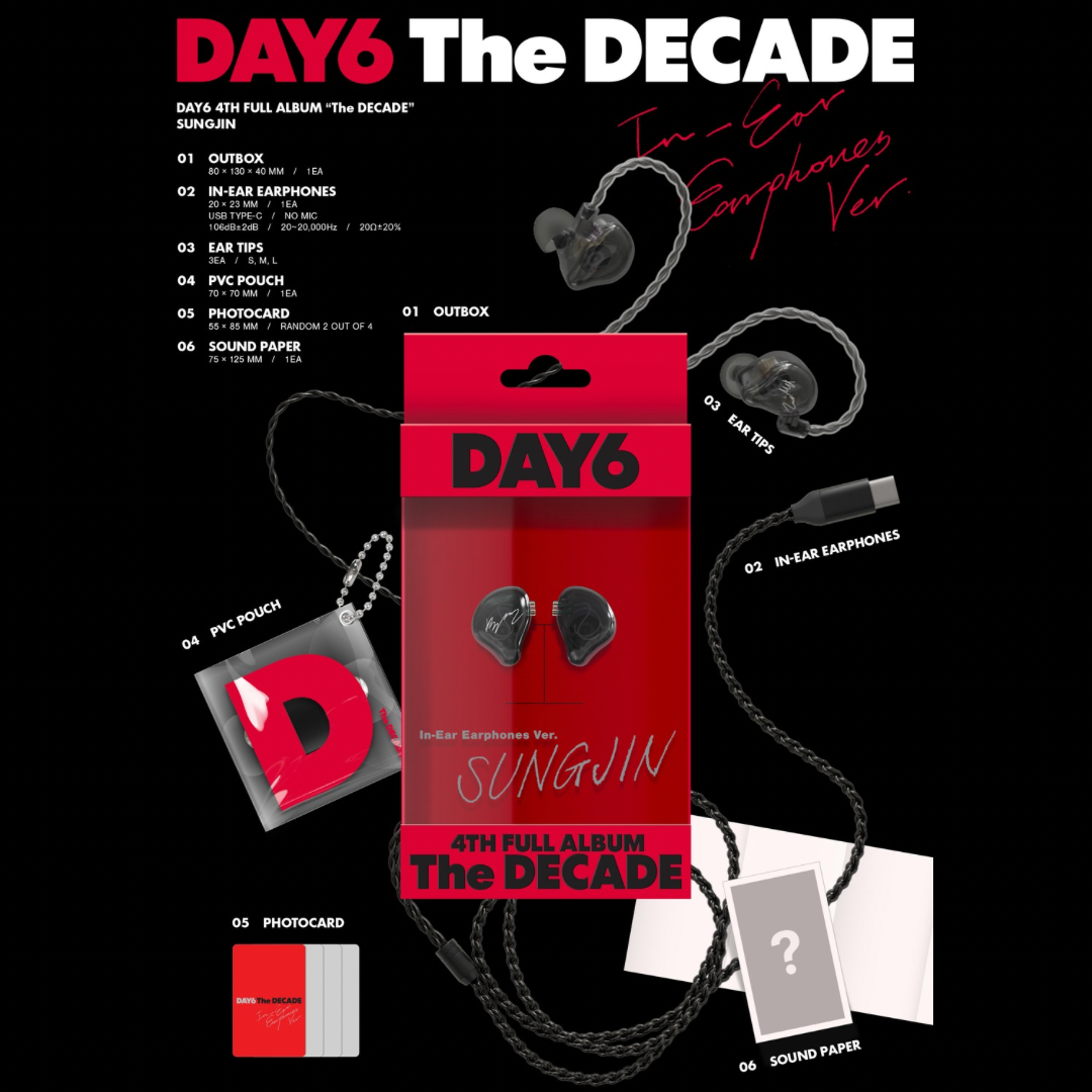 DAY6 The DECADE SUNGJIN イヤモニ風イヤフォン DAY6 - [THE DECADE DAY6 The DECADE SUNGJIN イヤモニ風イヤフォン DAY6 - [THE DECADE