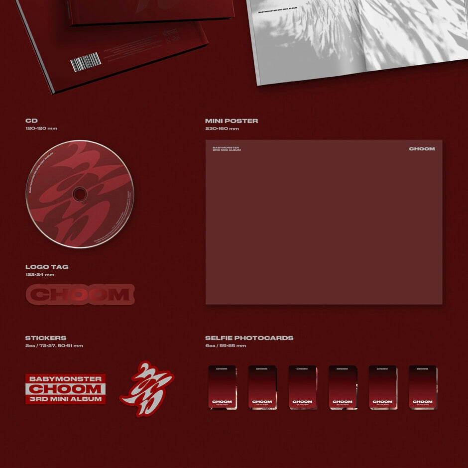 (PRE-ORDER) BABYMONSTER - 3RD MINI ALBUM [CHOOM] (3 VERSIONS) - LightUpK