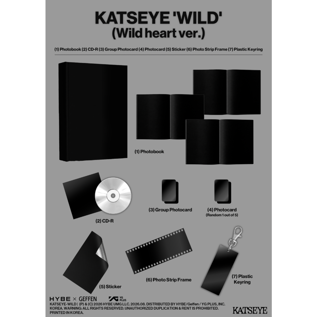(PRE-ORDER) KATSEYE - WILD (2 VERSIONS) RANDOM - LightUpK