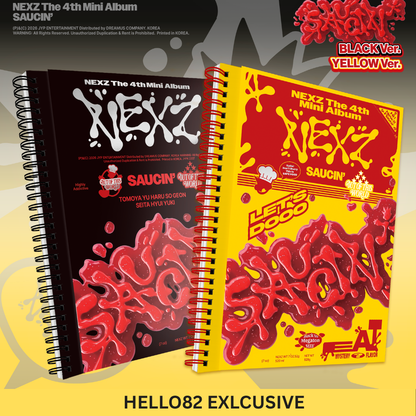 (PRE-ORDER) [hello82] [hello82 EXCLUSIVE] NEXZ - 4TH MINI ALBUM [SAUCIN'] (2 VERSIONS)