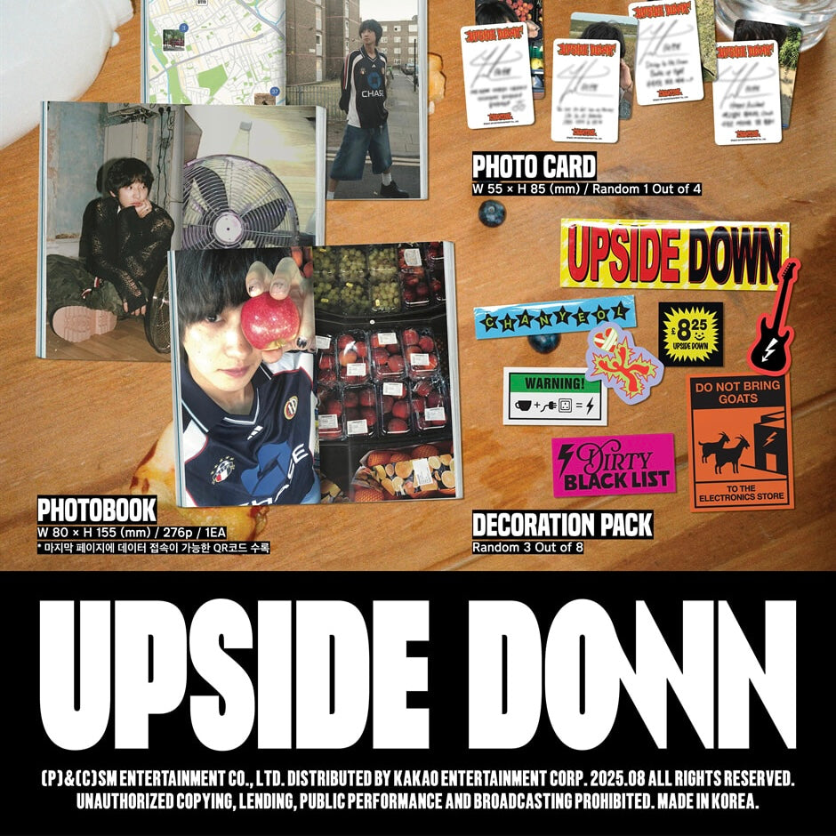 (PRE-ORDER) CHANYEOL - 2ND MINI ALBUM [UPSIDE DOWN] (SELFIE VER.) - LightUpK