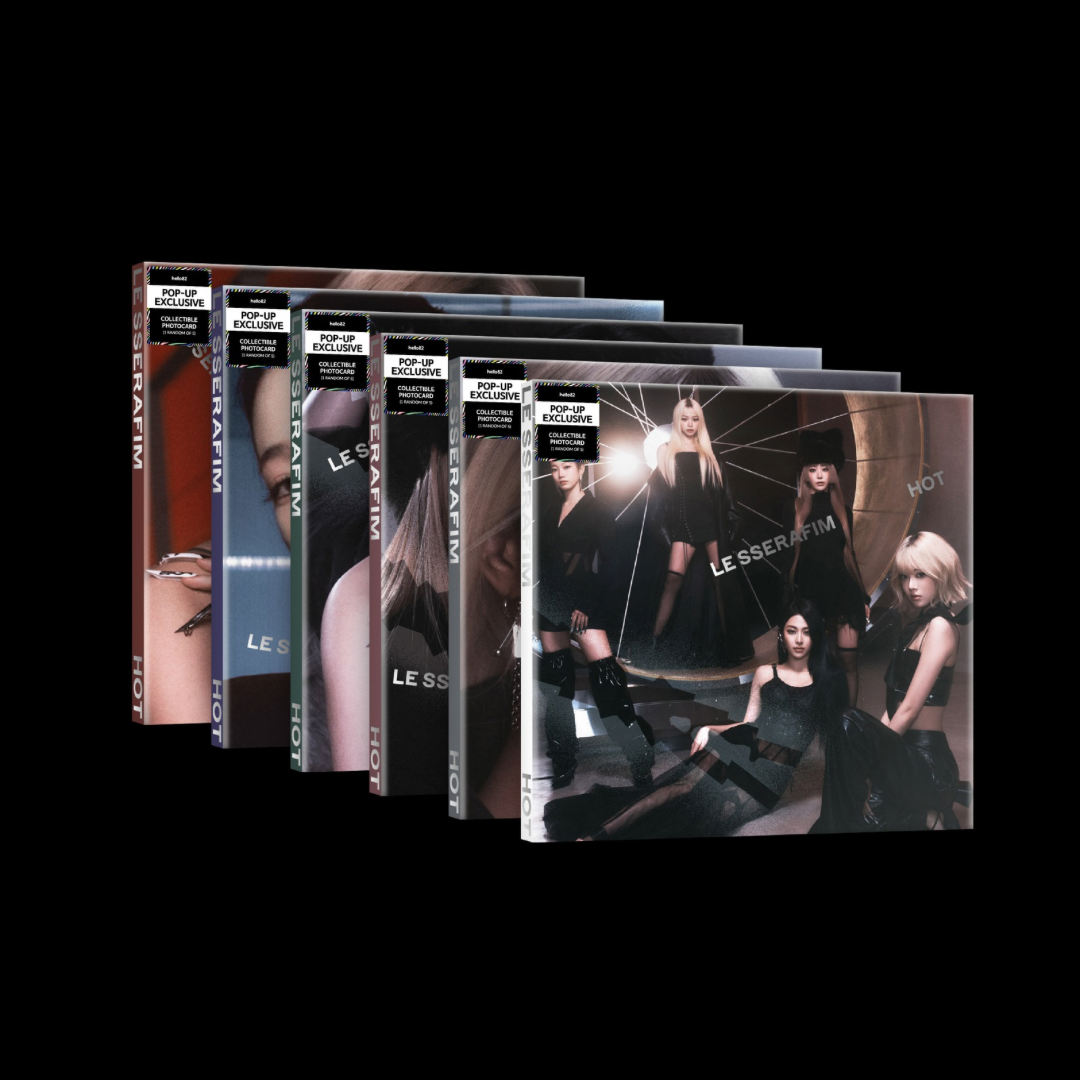 [HELLO82] [POP-UP EXCLUSIVE] LE SSERAFIM - 5TH MINI ALBUM 'HOT' (COMPACT VER.) (6 VERSIONS) - LightUpK