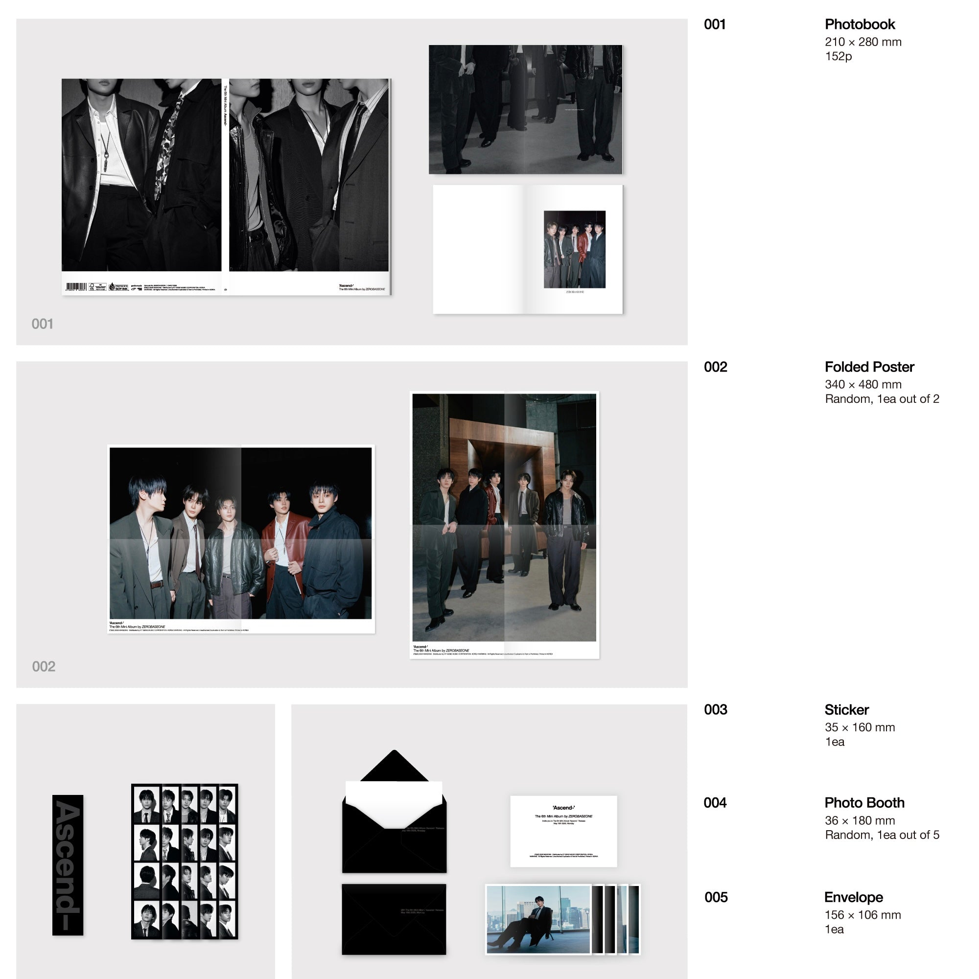 (PRE-ORDER) [HELLO82] [HELLO82 EXCLUSIVE] ZEROBASEONE - ASCEND- (2 VERSIONS) - LightUpK