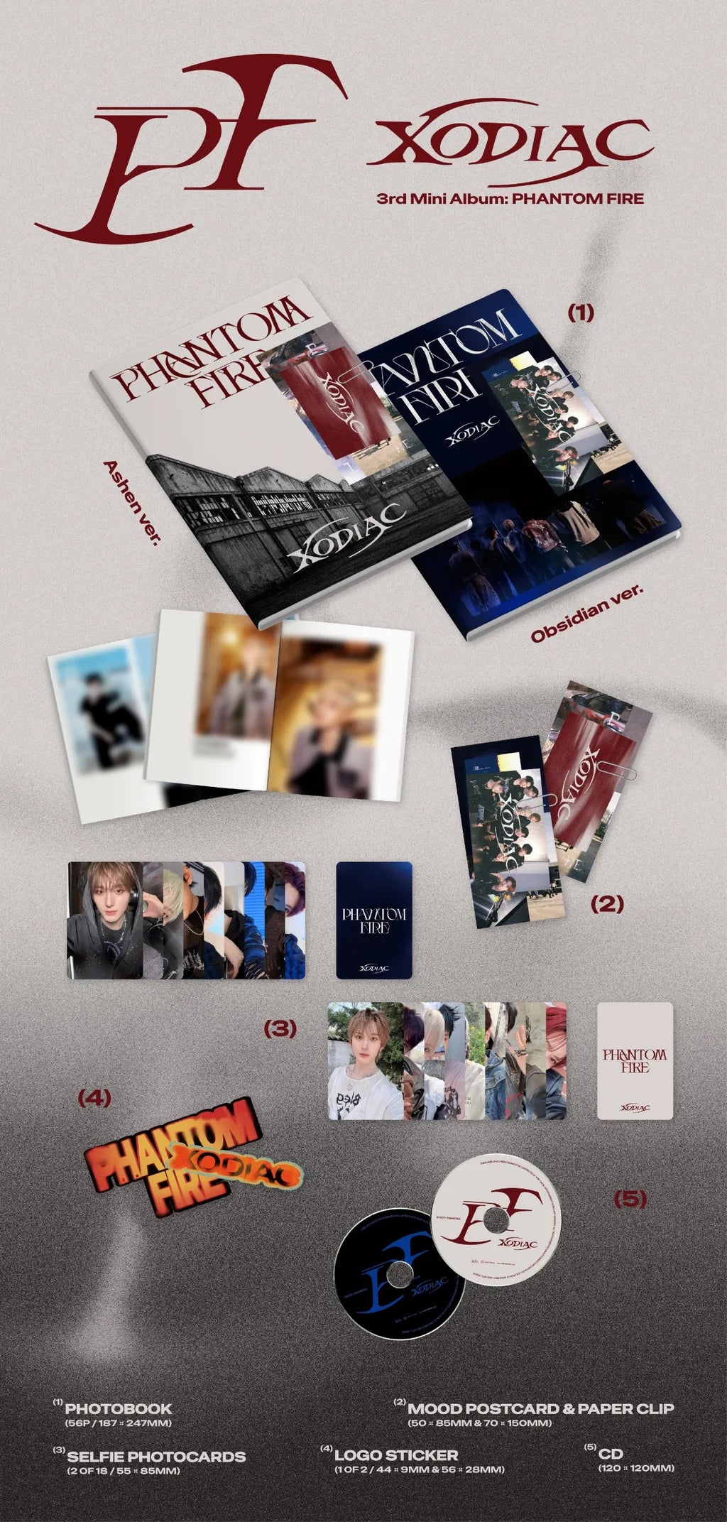 (PRE-ORDER) XODIAC - 3RD MINI ALBUM [PHANTOM FIRE] (2 VERSIONS) RANDOM