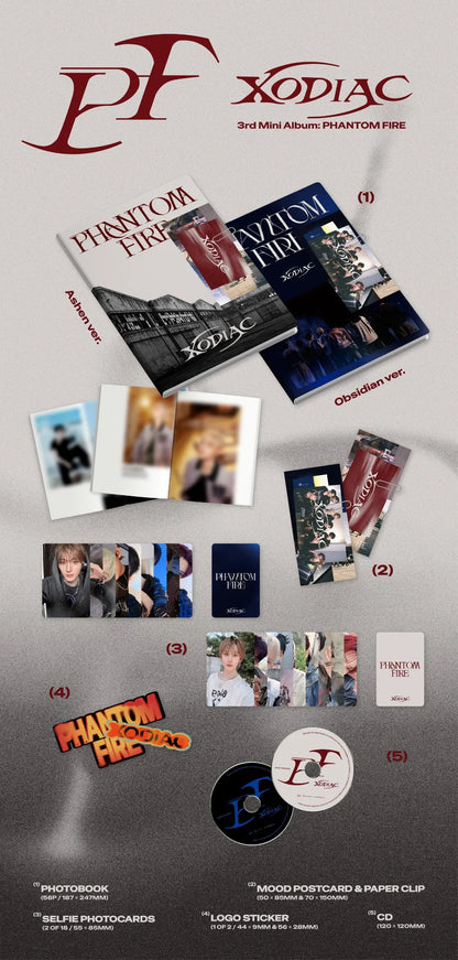 (PRE-ORDER) XODIAC - 3RD MINI ALBUM [PHANTOM FIRE] (2 VERSIONS) RANDOM