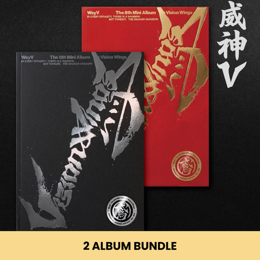 (PRE-ORDER) WAYV - 8TH MINI ALBUM [VISION WINGS] (PHOTOBOOK VER.) (2 VERSIONS) BUNDLE