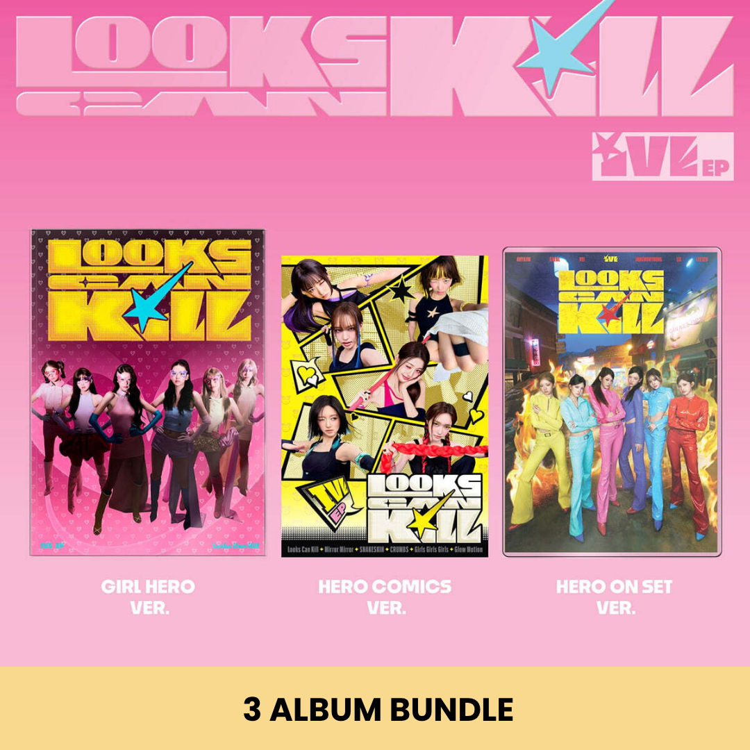 (PRE-ORDER) IVE - EP [LOOKS CAN KILL] (3 VERSION) BUNDLE - LightUpK