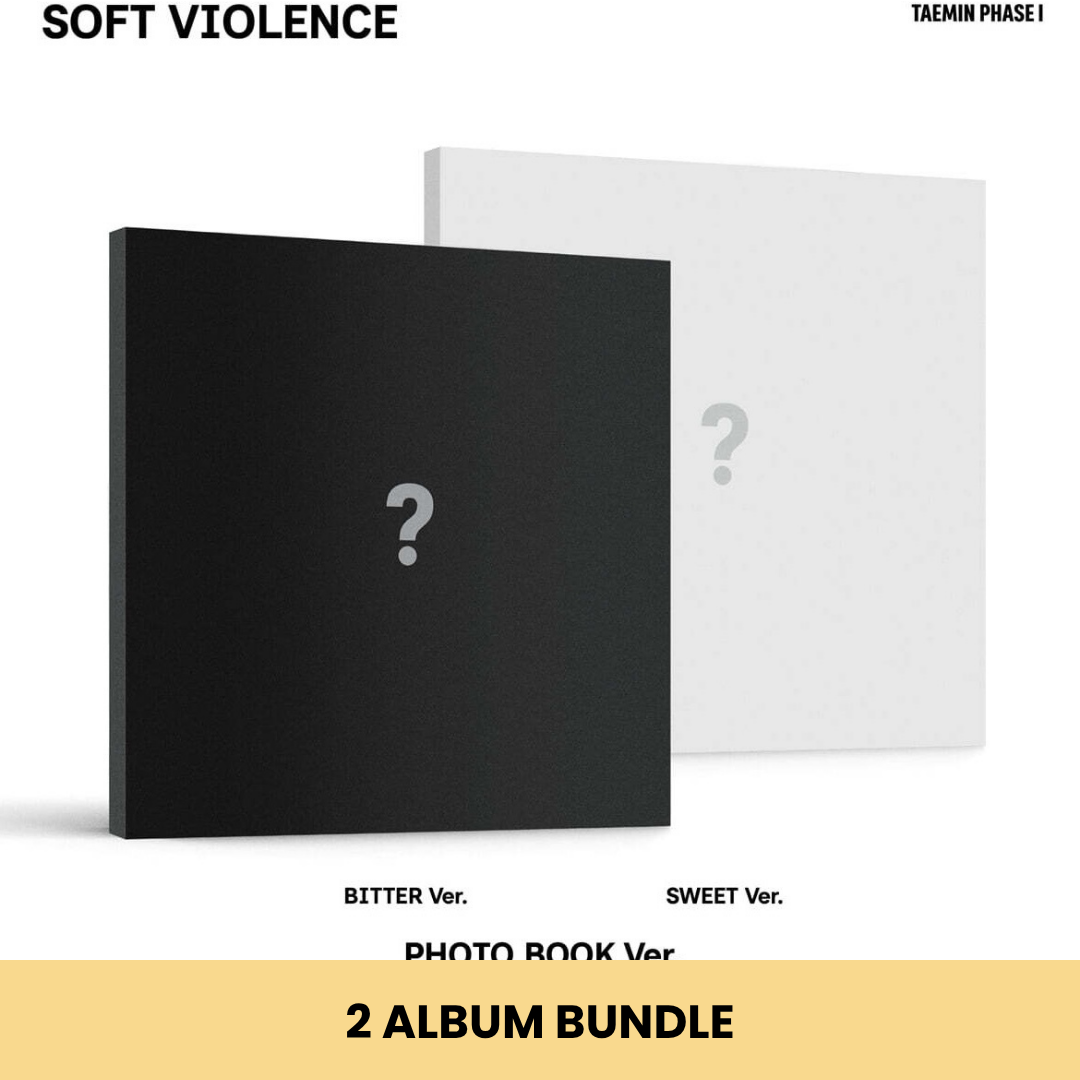 (PRE-ORDER) TAEMIN - [PHASE I : SOFT VIOLENCE] PHOTO BOOK VER. (2 VERSIONS) BUNDLE