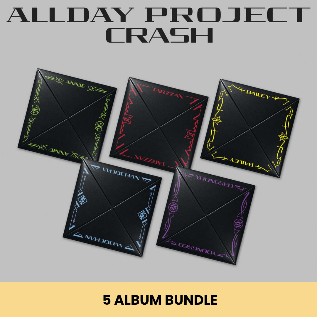 (PRE-ORDER) ALLDAY PROJECT - THE 2ND EP ALBUM [CRASH] FOCUS VER. (5 VERSIONS) BUNDLE