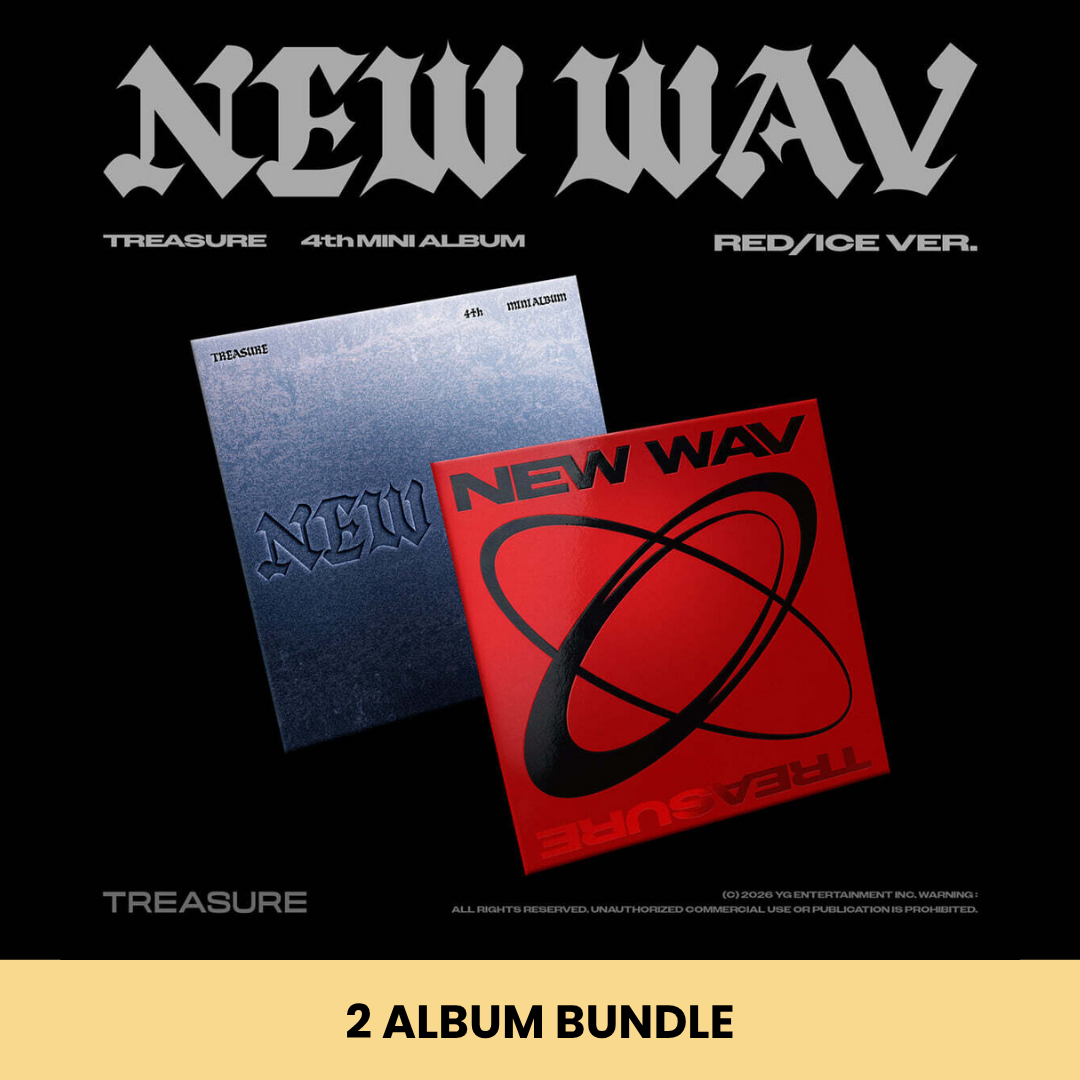 (PRE-ORDER) TREASURE - 4TH MINI ALBUM [NEW WAV] (2 VERSIONS) BUNDLE - LightUpK