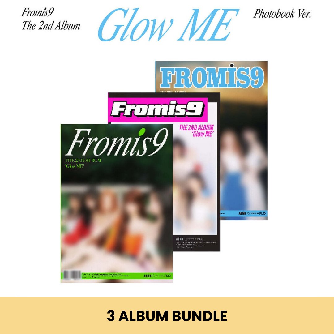 (PRE-ORDER) FROMIS_9 - 2ND ALBUM [GLOW ME] (PHOTOBOOK VER.) (3 VERSIONS) BUNDLE