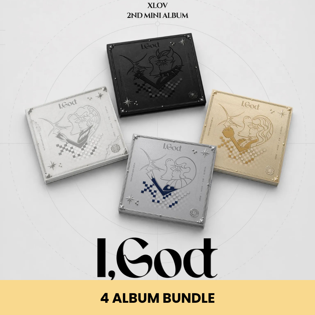 (PRE-ORDER) XLOV - 2ND MINI ALBUM [I,GOD] (4 VERSIONS) BUNDLE - LightUpK