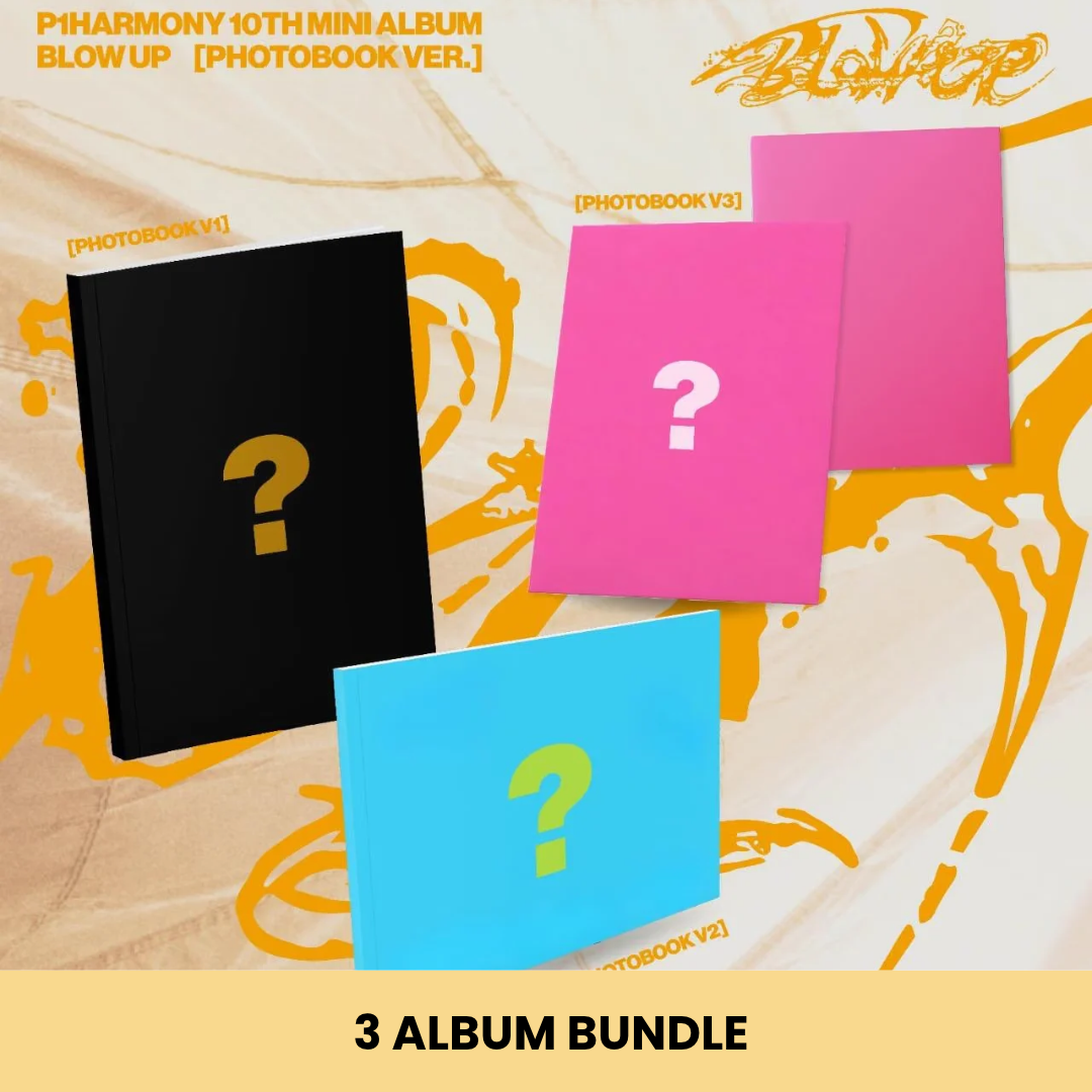 (PRE-ORDER) P1HARMONY - 10TH MINI ALBUM [BLOW UP] (PHOTOBOOK VER.) (3 VERSIONS) BUNDLE