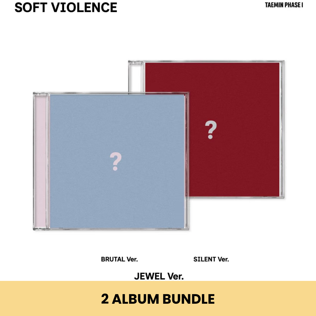 (PRE-ORDER) TAEMIN - [PHASE I : SOFT VIOLENCE] JEWEL VER. (2 VERSIONS) BUNDLE