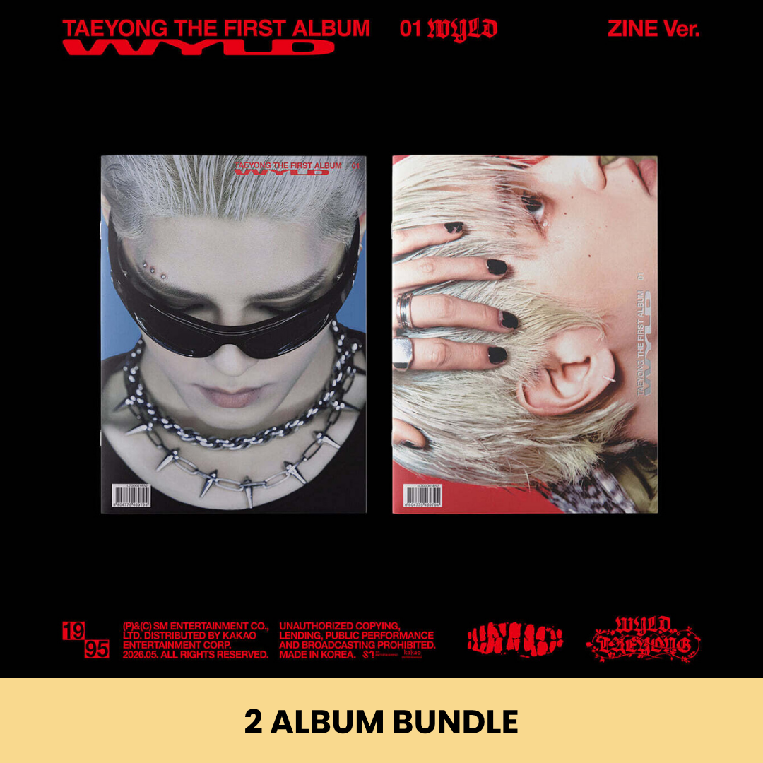 (PRE-ORDER) TAEYONG - THE FIRST ALBUM [WYLD] (ZINE VER.) (2 VERSIONS) BUNDLE - LightUpK