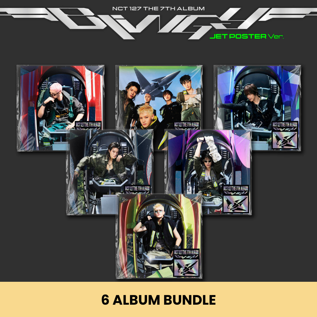 (PRE-ORDER) NCT 127 - 7TH ALBUM [BLINGY] (JET POSTER VER.) (6 VERSIONS) BUNDLE