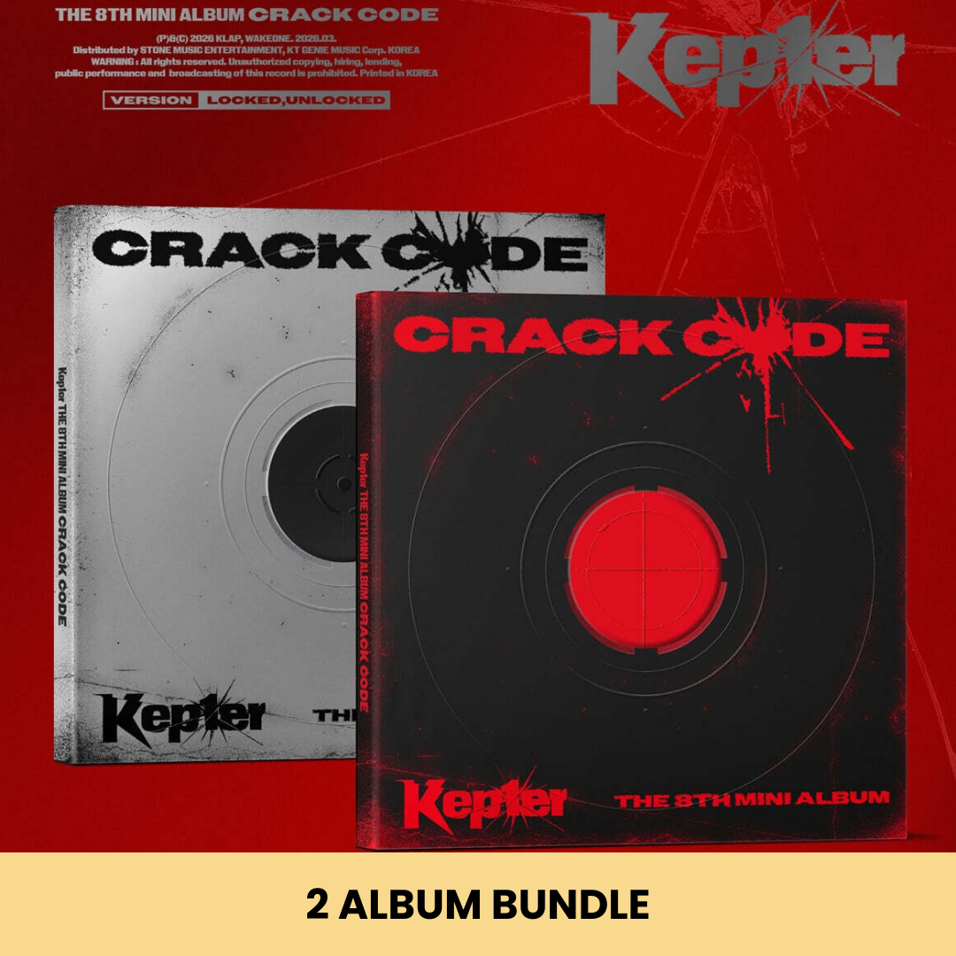 (PRE-ORDER) KEP1ER - THE 8TH MINI ALBUM [CRACK CODE] (2 VERSIONS) BUNDLE - LightUpK