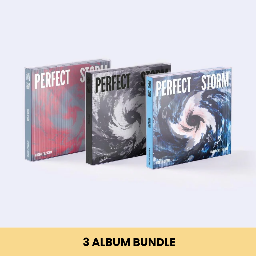 (PRE-ORDER) TOMORROW X TOGETHER (TXT) - 9TH MINI ALBUM [PERFECT STORM] (3 VERSIONS) BUNDLE