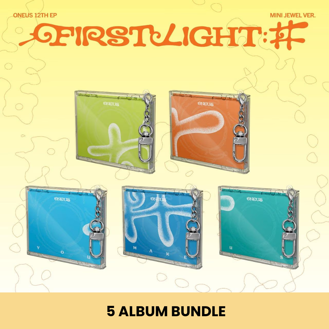 (PRE-ORDER) ONEUS - 12TH EP [FIRST LIGHT : #] (MINI JEWEL VER.) (5 VERSIONS) BUNDLE