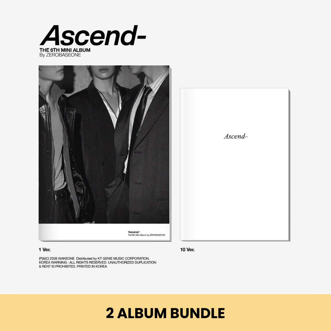 (PRE-ORDER) ZEROBASEONE - THE 6TH MINI ALBUM [ASCEND-] (2 VERSIONS) BUNDLE - LightUpK