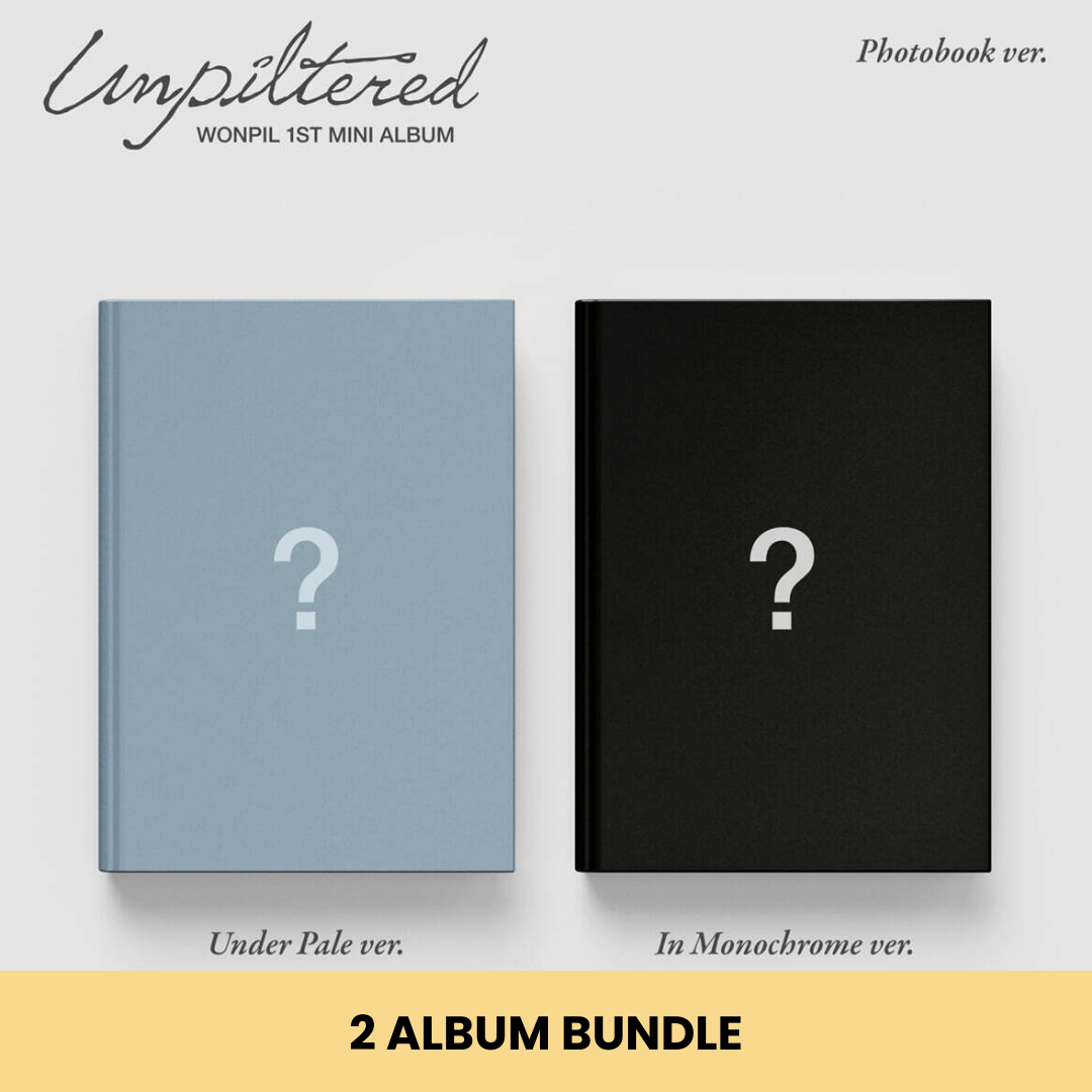 (PRE-ORDER) WONPIL (DAY6) - 1ST MINI ALBUM [UNPILTERED] PHOTOBOOK VER. (2 VERSIONS) BUNDLE - LightUpK