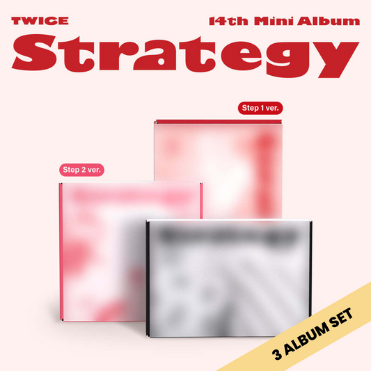 (PRE-ORDER) TWICE - 14TH MINI ALBUM [STRATEGY] (3 VERSIONS) SET