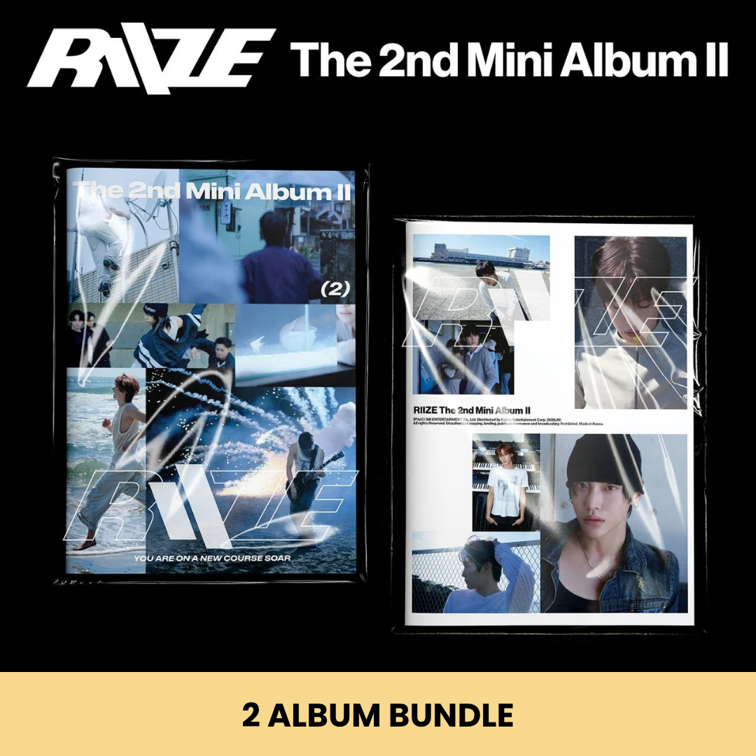 (PRE-ORDER) RIIZE - 2ND MINI ALBUM [II] (PHOTOBOOK VER.) (2 VERSIONS) BUNDLE