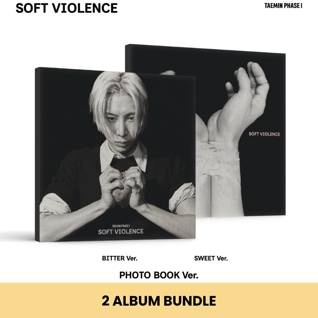 (PRE-ORDER) TAEMIN - [PHASE I : SOFT VIOLENCE] PHOTO BOOK VER. (2 VERSIONS) BUNDLE
