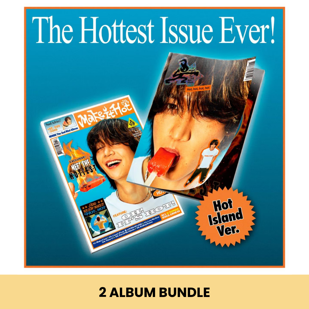(PRE-ORDER) MINHO - 2ND MINI ALBUM [MAKE IT HOT] (HOT ISLAND VER.) (2 VERSIONS) BUNDLE